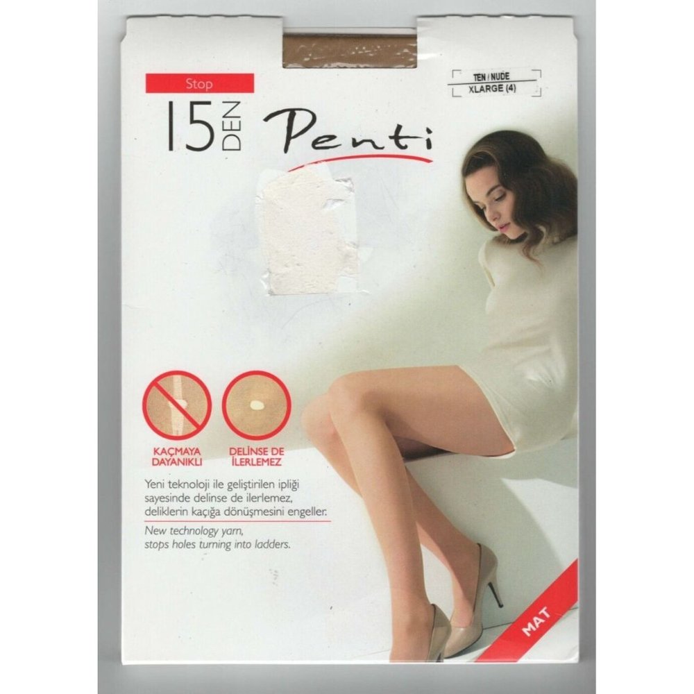 Penti Stop 15 Denier Nude XL #4 New Tech Yarn Women Tights 5741